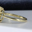 18ct Gold Emerald & Diamond Ring Size UK N US 6.75 EUR 54