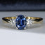 18ct Gold Sapphire & Diamond Ring Vintage 0.75ct Size UK P US 7.75 EUR 56