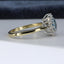 18ct Gold Aquamarine & Diamond Ring, Aquamarine 0.50ct, Size UK M US 6.25 EUR 52.5 Vintage Secondhand Pre-Owned Side 4