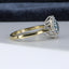 18ct Gold Aquamarine & Diamond Ring, Aquamarine 0.50ct, Size UK M US 6.25 EUR 52.5 Vintage Secondhand Pre-Owned Hallmark 1