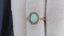 18ct Gold Opal & Diamond Ring Size UK N US 6.75 EUR 54