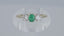 18ct Gold Emerald & Diamond Ring, Vintage, Oval Emerald 0.40ct, Eternity Trilogy, UK R US 8.5 EUR 59