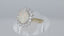 18ct Gold Opal & Diamond Ring, Hallmarked, Size UK K US 5.25 EUR 50